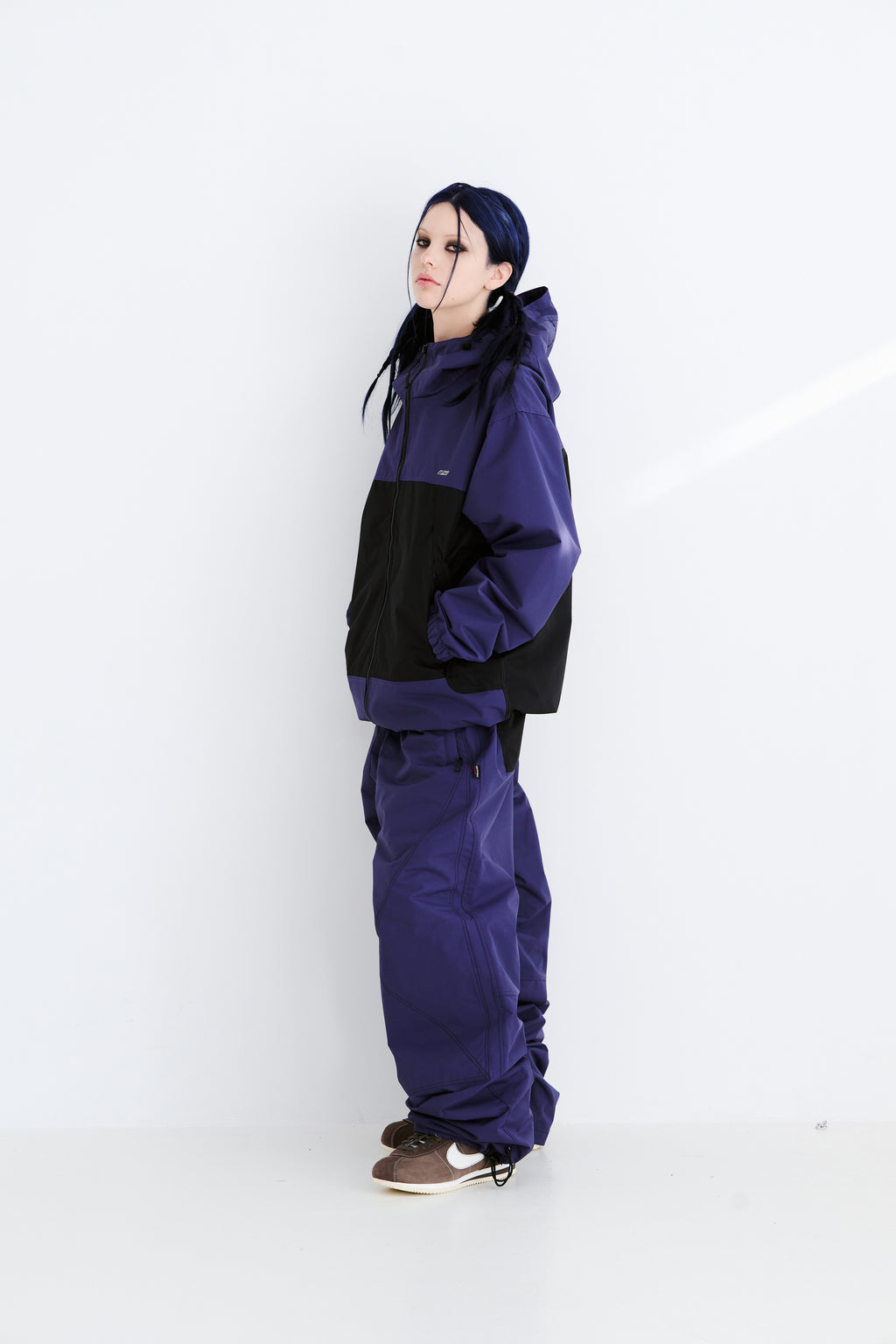 BSRABBIT MMM HF WINDBREAKER HOODED JACKET PURPLE