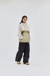 BSRABBIT HF SOFT HOODED ANORAK JACKET CLASSIC BEIGE TONE MULTI