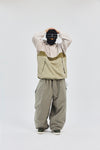 BSRABBIT HF SOFT HOODED ANORAK JACKET CLASSIC BEIGE TONE MULTI