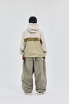 BSRABBIT HF SOFT HOODED ANORAK JACKET CLASSIC BEIGE TONE MULTI