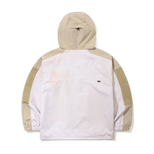 ARE1502 ART PRINT HOODED JACKET CREAM BEIGE