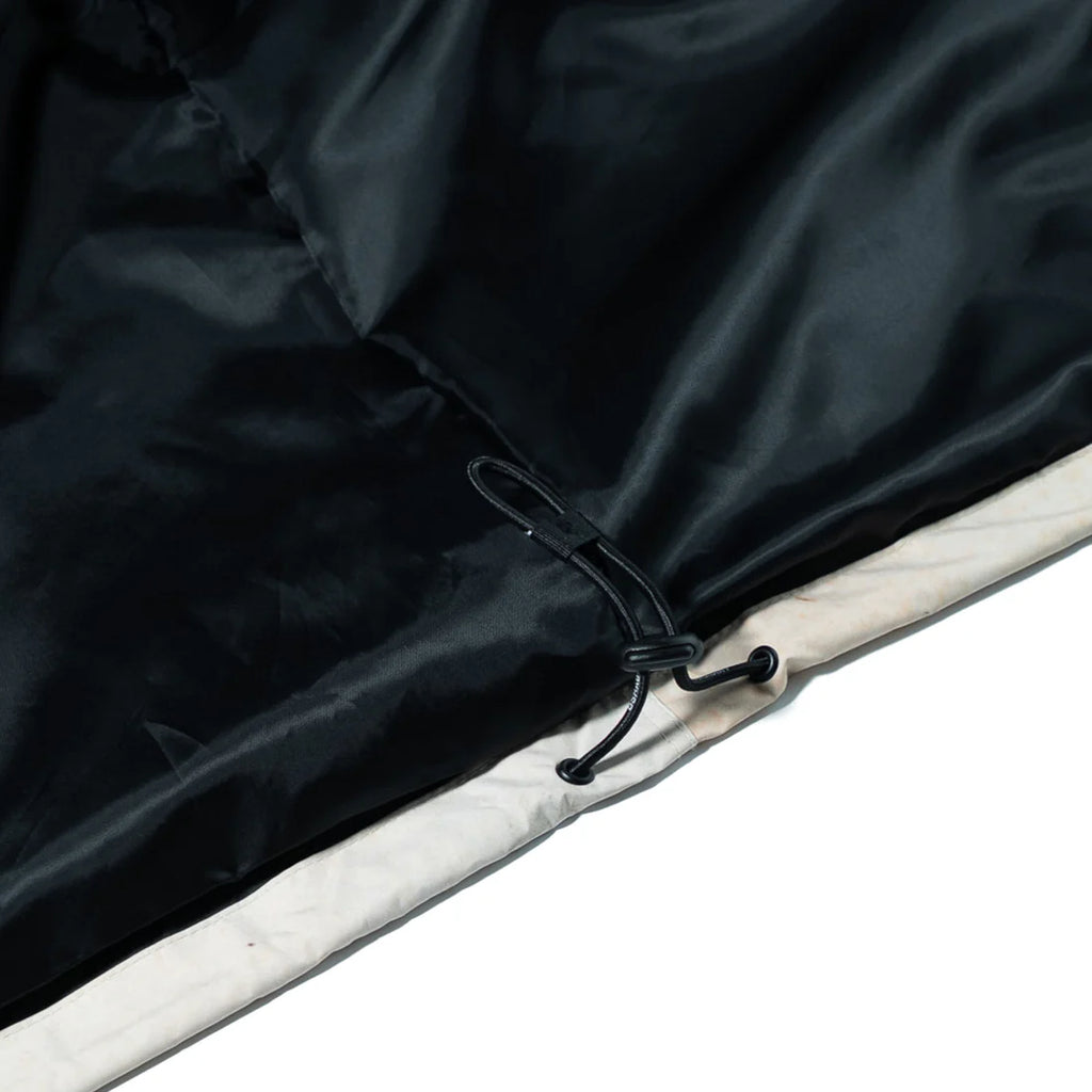 ARE1502 ART PRINT HOODED JACKET CREAM BEIGE