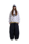 BSRABBIT BSRBT SPORTY PULLOVER SNAP JACKET WHITE