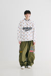 BSRABBIT BSRBT SPORTY PULLOVER SNAP JACKET WHITE