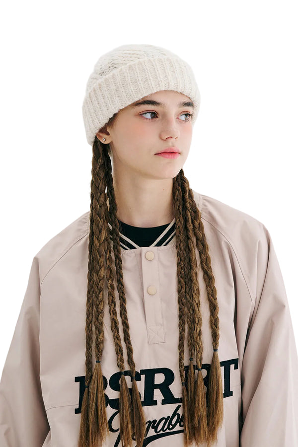 BSRABBIT BSRBT SPORTY PULLOVER SNAP JACKET BEIGE