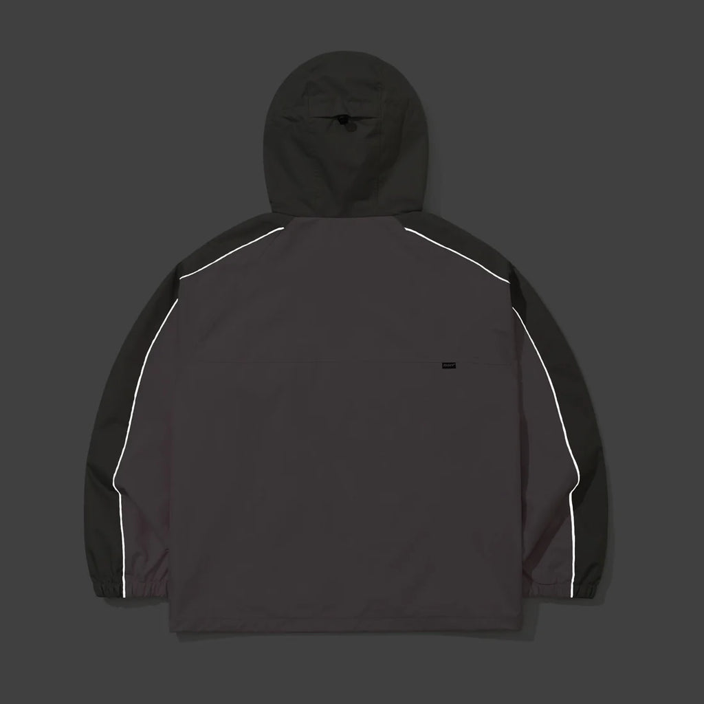 LIGHT WEIGHT REFLECTIVE LINE HOODED JACKET BABY PINK