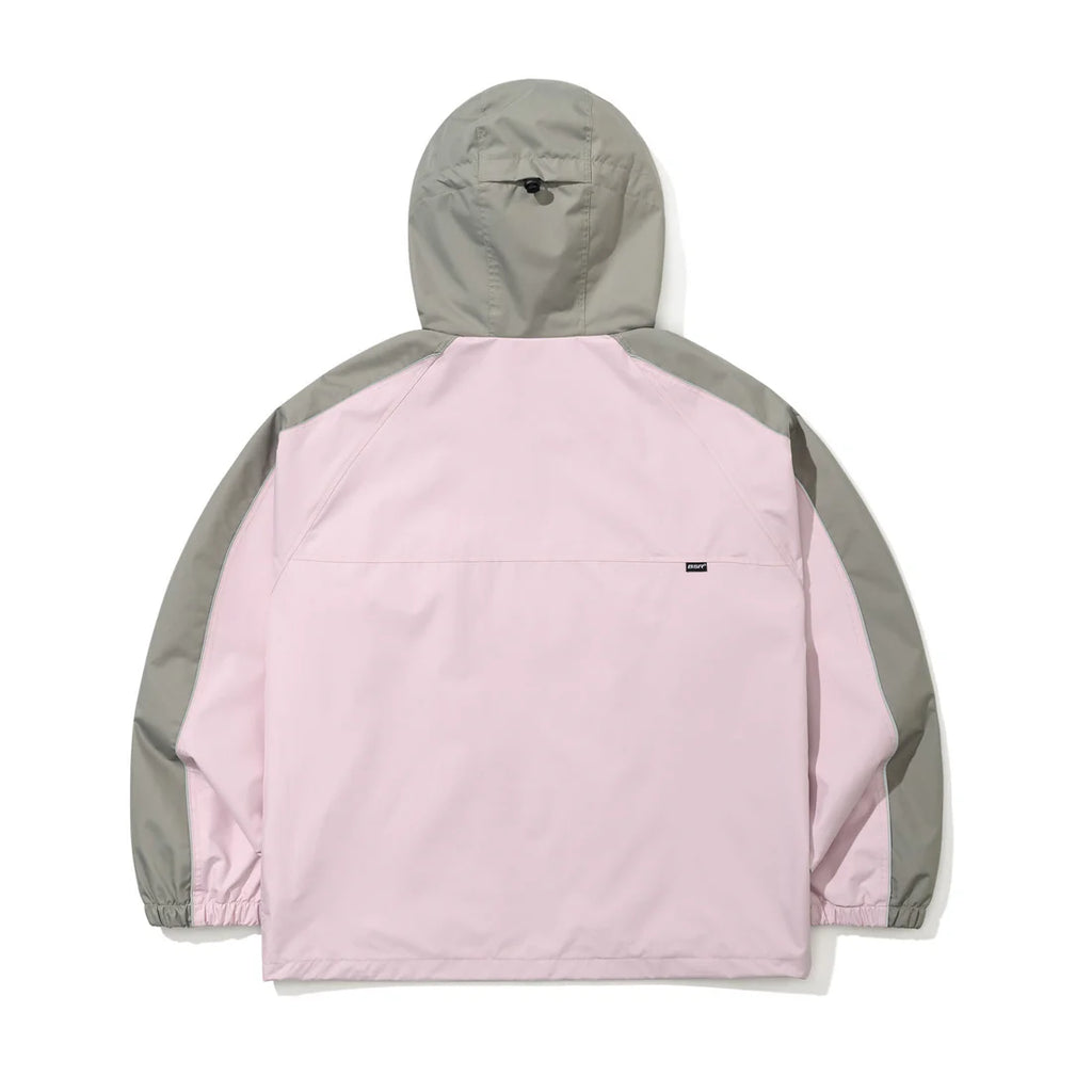 LIGHT WEIGHT REFLECTIVE LINE HOODED JACKET BABY PINK