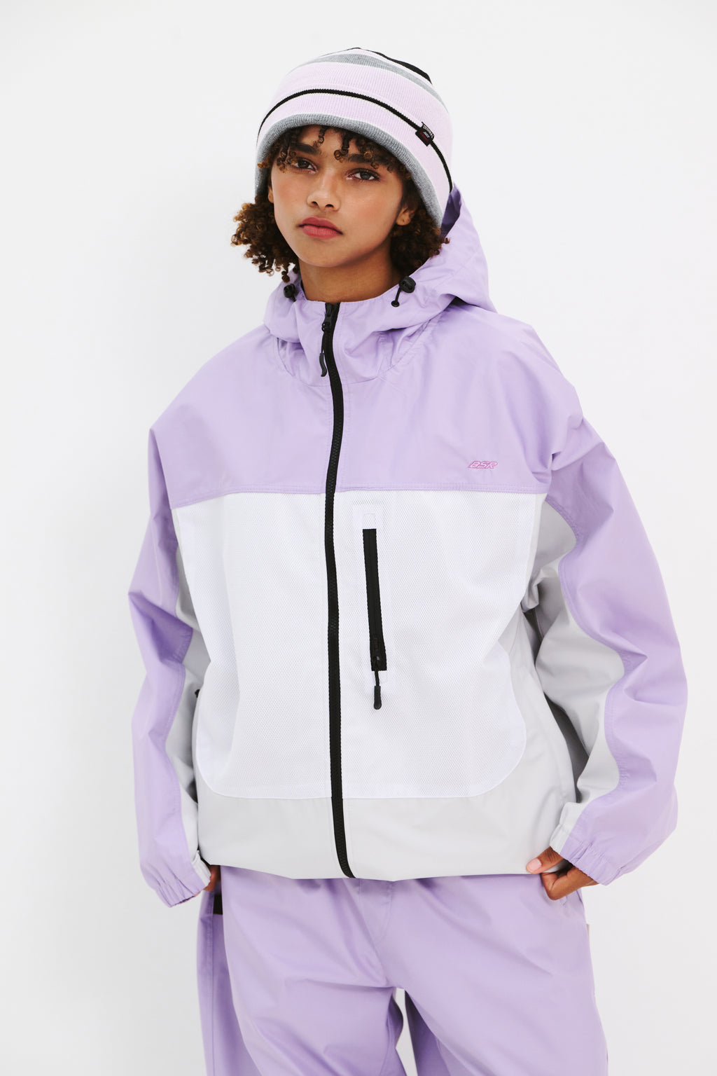 BSRABBIT WORK MESH BOX 3L HOODED JACKET PURPLE