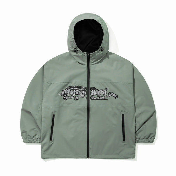 REFLECTIVE DRABBIT HOODED JACKET KHAKI