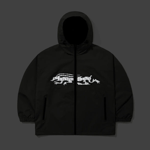 REFLECTIVE DRABBIT HOODED JACKET KHAKI