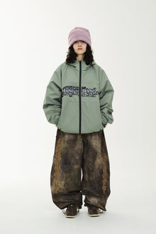 REFLECTIVE DRABBIT HOODED JACKET KHAKI