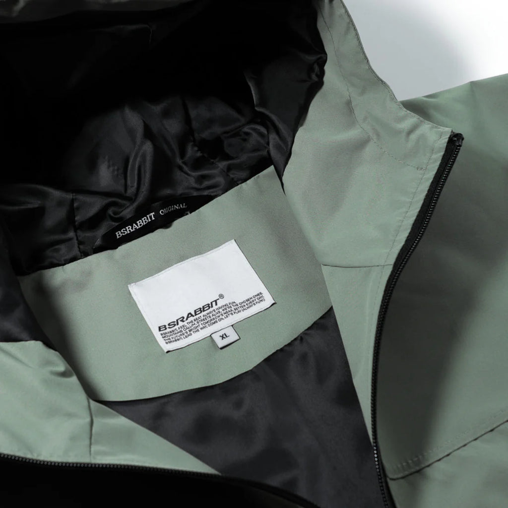 LIGHT WEIGHT REFLECTIVE LINE HOODED JACKET BABY PINK