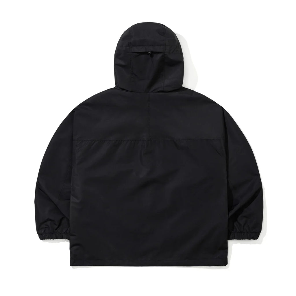 REFLECTIVE DRABBIT HOODED JACKET BLACK