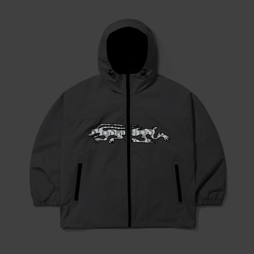 REFLECTIVE DRABBIT HOODED JACKET GRAY