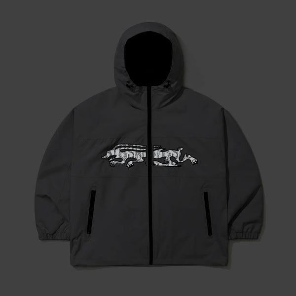 REFLECTIVE DRABBIT HOODED JACKET GRAY