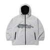 REFLECTIVE DRABBIT HOODED JACKET GRAY