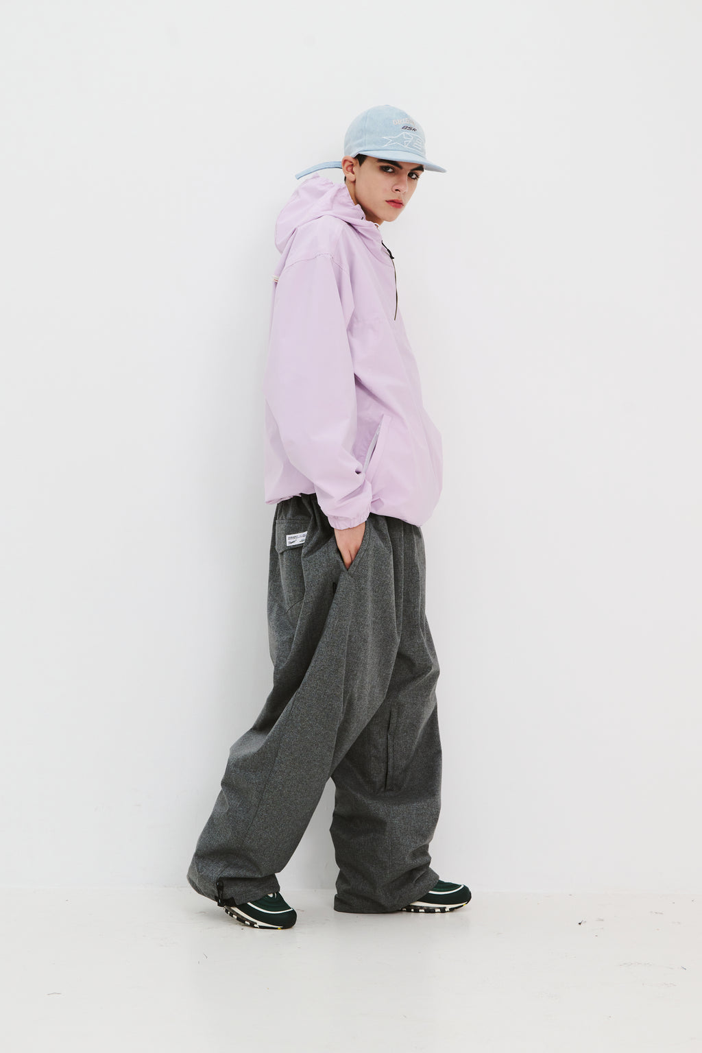 BSRABBIT BSR HOODED ANORAK JACKET PASTEL PURPLE