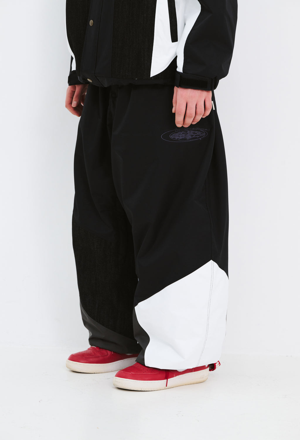 BSRABBIT UNUSUAL SUPER WIDE VENTILATION PANTS BLACK