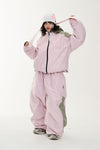 LIGHT WEIGHT REFLECTIVE LINE SUPER WIDE JOGGER PANTS BABY PINK