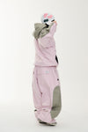 LIGHT WEIGHT REFLECTIVE LINE SUPER WIDE JOGGER PANTS BABY PINK