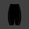 STREAM LINE 3L SUPER WIDE JOGGER PANTS BLACK