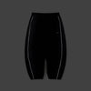 STREAM LINE 3L SUPER WIDE JOGGER PANTS BLACK