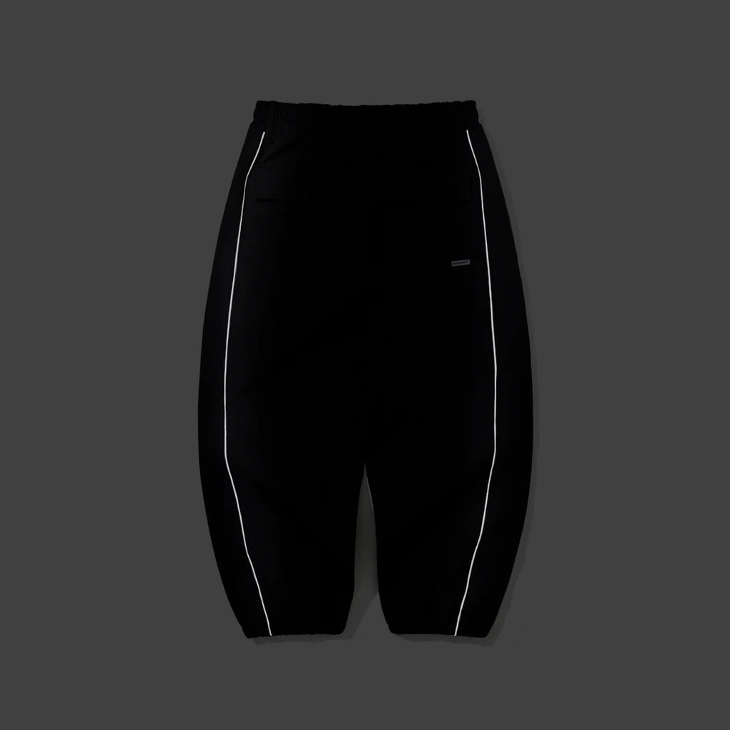 STREAM LINE 3L SUPER WIDE JOGGER PANTS BLACK
