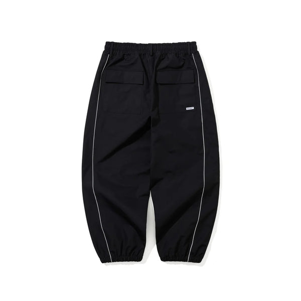 STREAM LINE 3L SUPER WIDE JOGGER PANTS BLACK