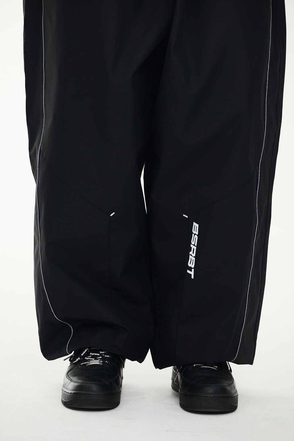 STREAM LINE 3L SUPER WIDE JOGGER PANTS BLACK