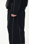 STREAM LINE 3L SUPER WIDE JOGGER PANTS BLACK