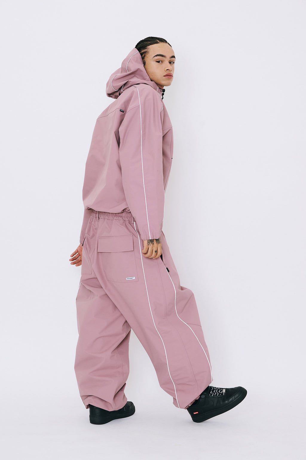 STREAM LINE 3L SUPER WIDE JOGGER PANTS INDY PINK