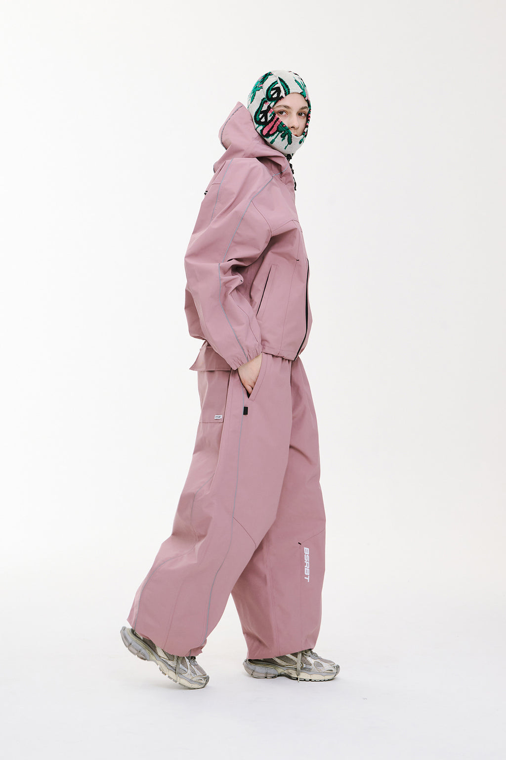 STREAM LINE 3L SUPER WIDE JOGGER PANTS INDY PINK