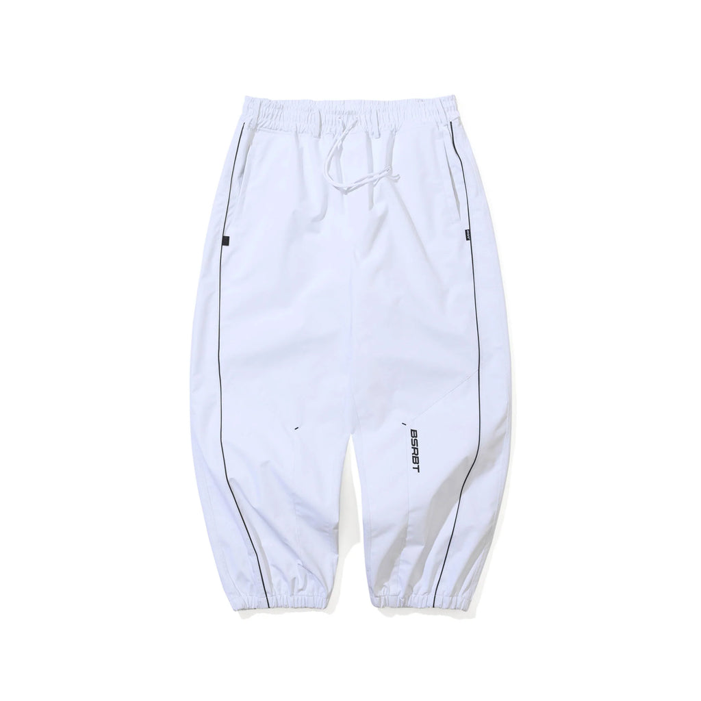 STREAM LINE 3L SUPER WIDE JOGGER PANTS WHITE