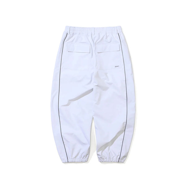 STREAM LINE 3L SUPER WIDE JOGGER PANTS WHITE