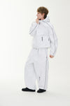 STREAM LINE 3L SUPER WIDE JOGGER PANTS WHITE