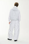 STREAM LINE 3L SUPER WIDE JOGGER PANTS WHITE