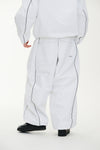 STREAM LINE 3L SUPER WIDE JOGGER PANTS WHITE