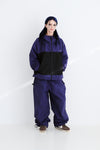 BSRABBIT STITCH BOX WIDE TRACK PANTS PURPLE