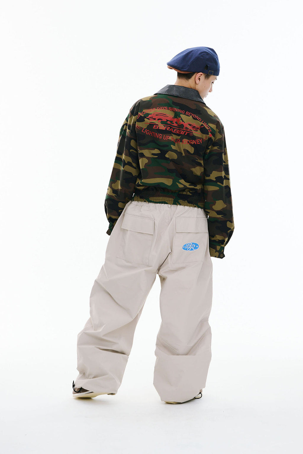ORIGINAL WIDE TRACK PANTS LIGHT BEIGE