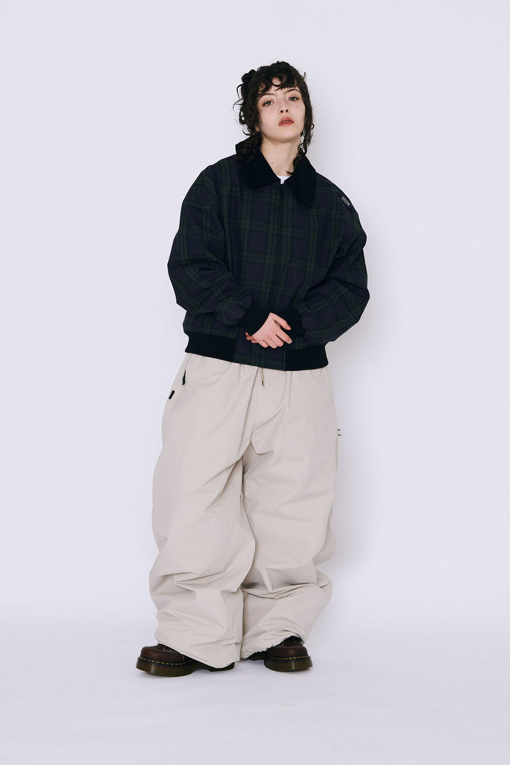 ORIGINAL WIDE TRACK PANTS LIGHT BEIGE