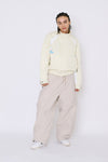 ORIGINAL WIDE TRACK PANTS LIGHT BEIGE