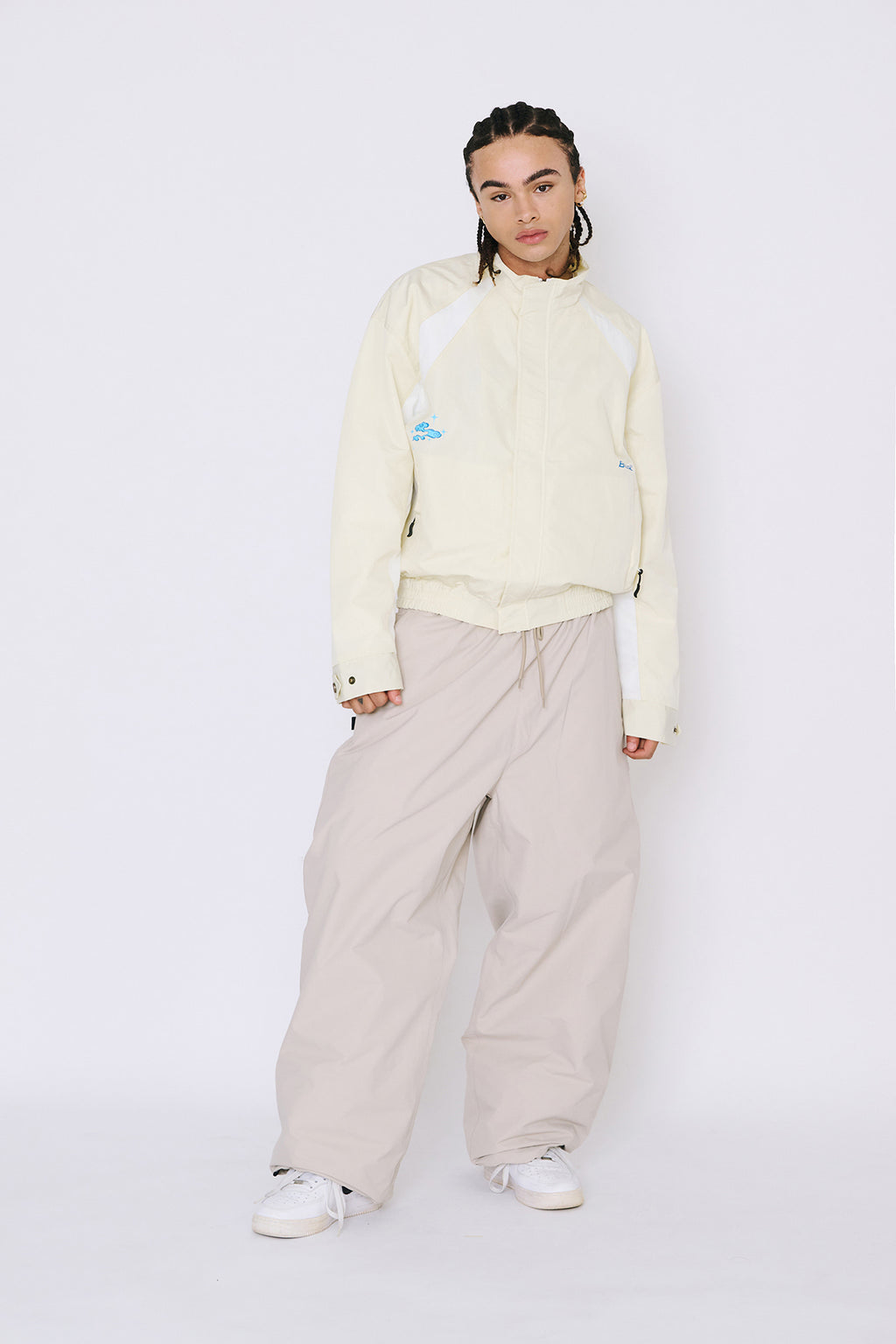 ORIGINAL WIDE TRACK PANTS LIGHT BEIGE