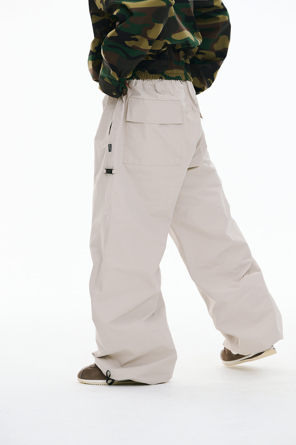 ORIGINAL WIDE TRACK PANTS LIGHT BEIGE