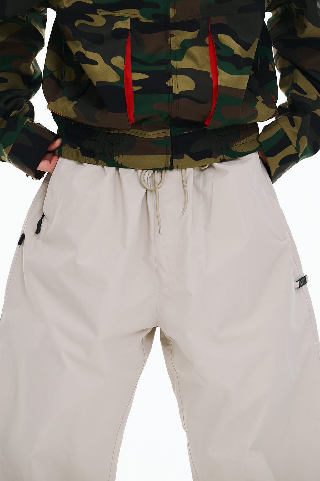 ORIGINAL WIDE TRACK PANTS LIGHT BEIGE