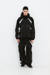 BSRABBIT EXQUISITE 3L WIDE JOGGER PANTS BLACK