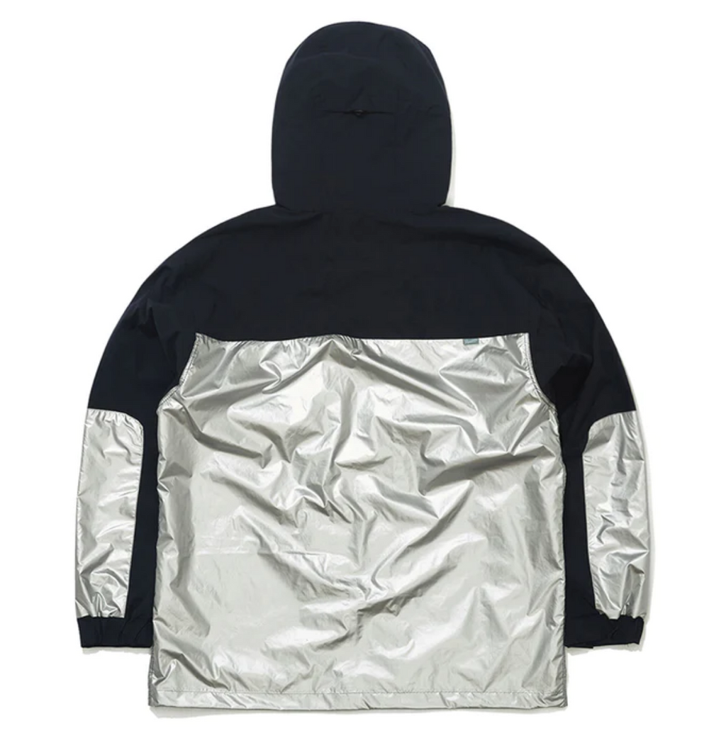 BSRABBIT MMM WINDBREAKER HOODED STRETCH JACKET SILVER/NAVY