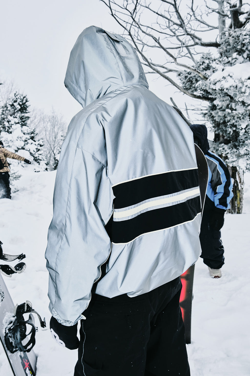 LINE WIND JACKET REFLECTIVE SILVER