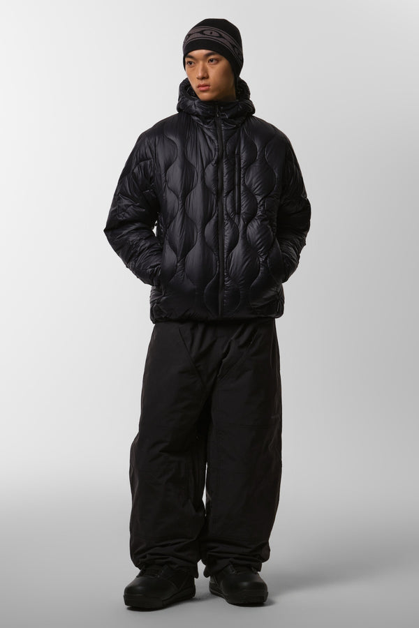 DIMITO VTX BANDED DOUBLE KNEE SNOWBOARD PANTS - WIDE FIT LV.1 BAGGY STYLE BLACK