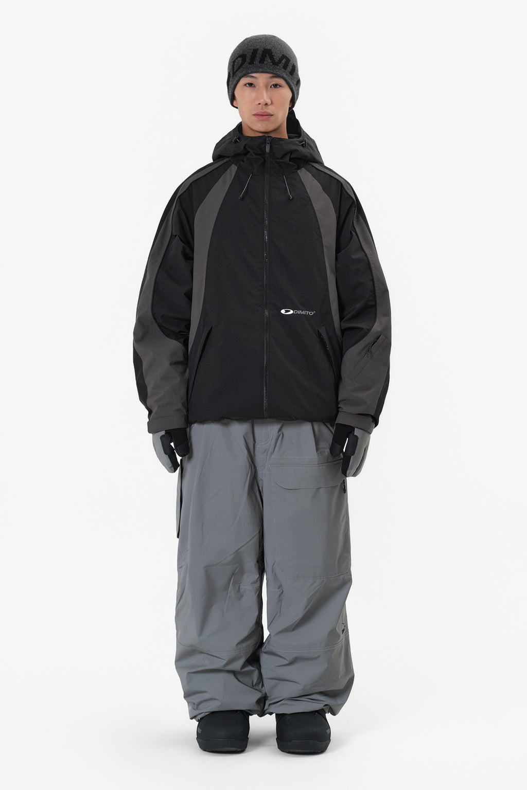 WAVE PADDED JACKET (POLARTEC) MID BLACK