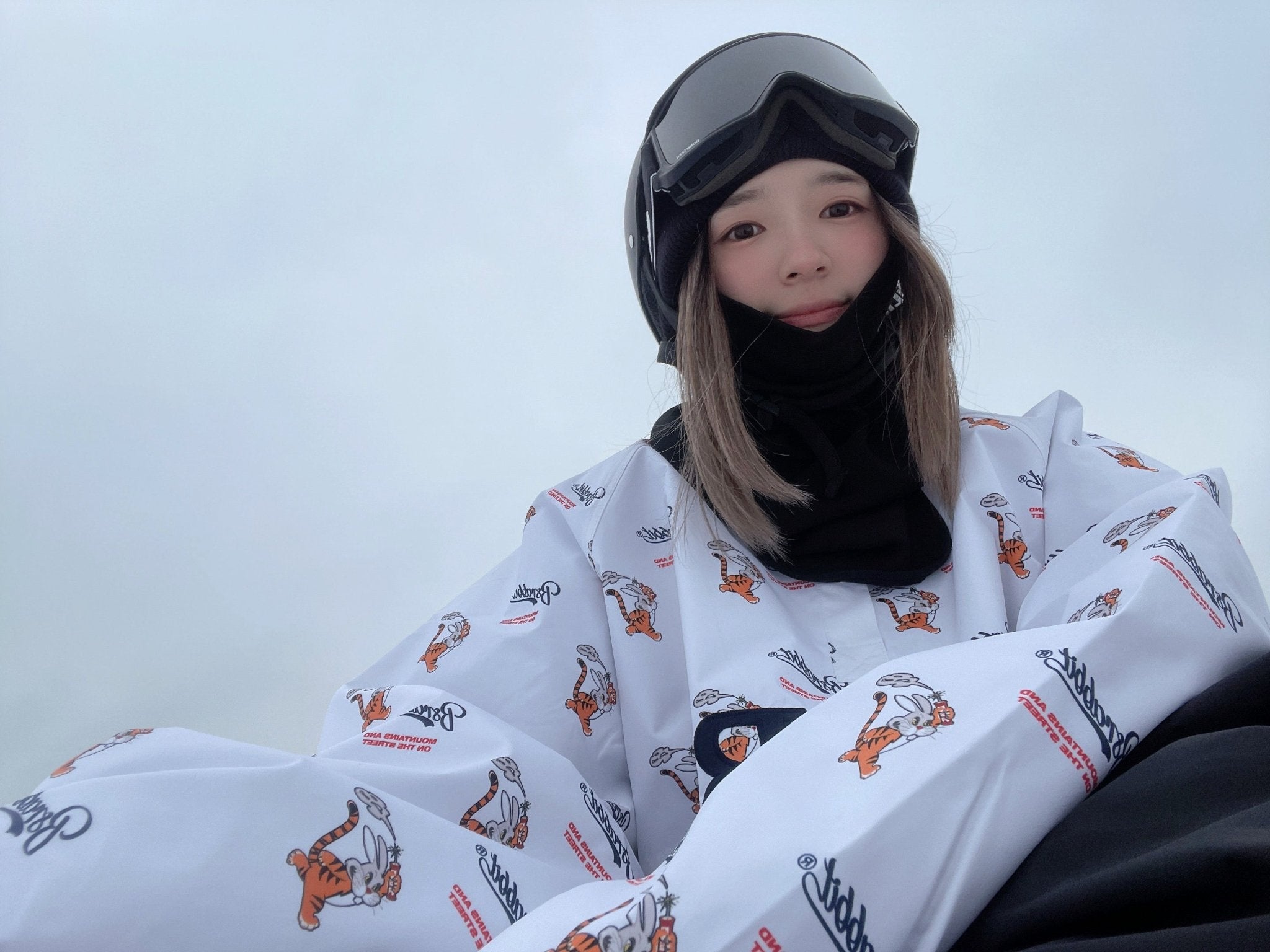 BSRABBIT BSRBT SPORTY PULLOVER SNAP JACKET WHITE | TOGETH1R SNOWBOARD